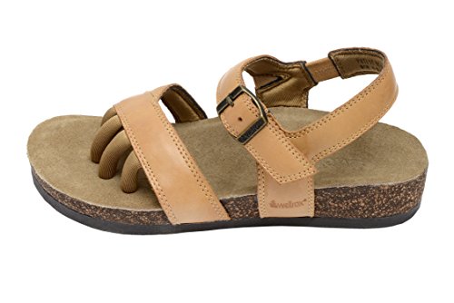 Wellrox Women's Santa Fee-Maddie Taffy Casual Sandal 6