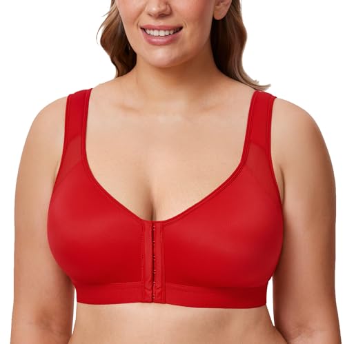 DELIMIRA Plus Size Non-Padded Posture Corrector Front Bra Without Underwire