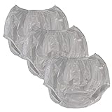 Vakly Adult Vinyl Waterproof Pull-On-Cover Incontinence Pants (This is not a Diaper) Oversized Waterproof Underwear Protection to GO ON TOP of/Together with Diapers & Briefs as a Added Leak Resistance