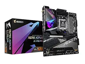 GIGABYTE X670E AORUS Xtreme (AM5/ LGA 1718/ AMD/ X670E/ EATX/ 5 Year Warranty/ DDR5/ Quad M.2/ PCIe 5.0/ USB 3.2 Gen2X2 Type-C/Intel WiFi 6E/ AQUANTIA 10GbE LAN/Q-Flash Plus/Motherboard)