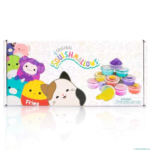 Image of Original Squishmallows Ultimate Compounds Set, 25-Pack, Scented Glitter Slimes, Slime Party Favors for Kids, Slime Bulk, Kids Party Favors Goodie Bags, Mini Slime, Sludge Toys