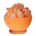 Himalayan Glow Massage Bowl Lamp with Natural Salt Crystal Chunks, Dimmer Cord with Classic Wood Base - Natural Crystal Salt Lamp with Mood Lightening and Night Light