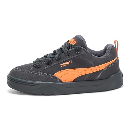 PUMA Women's Park Lifestyle Sneaker, Flat Dark Gray-Maple Syrup Black, 10