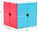 D-FantiX QY Toys Stickerless Speed Cube Set, Qidi S 2x2 Warrior W 3x3 Qiming Pyramid Qiyuan S 4x4 Qicheng Skewb Magic Cube Puzzle Bundle