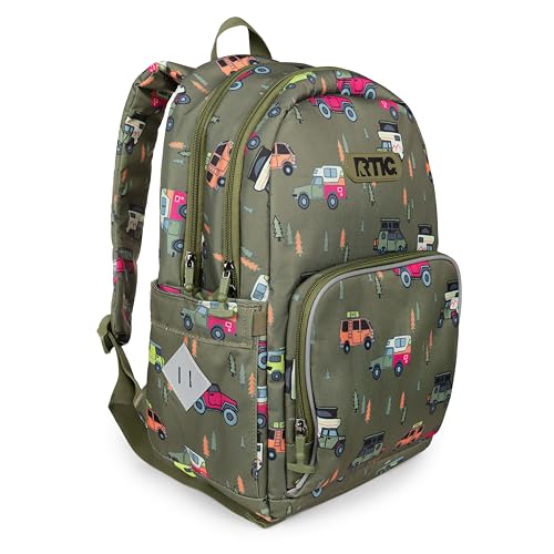 RTIC Kids 2-in-1 Day Pack Backpack with Insulated Lunch Box Cooler Compartment, School, Travel, Children's Bookbag for Girls and Boys