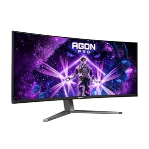 AOC Agon Pro AG346UCD – Monitor Gaming Curvo OLED WQHD de 34 Pulgadas, 175 Hz, 0,03 ms, FreeSync Premium Pro, Comp. G-Sync, HDR400 (3440×1440, 2X HDMI, DisplayPort, USB Hub) Negro