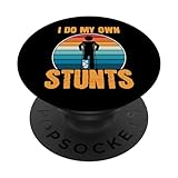 funny saying i do my own stunts leg lesioni scherzo donne uomini popsockets popgrip intercambiabile