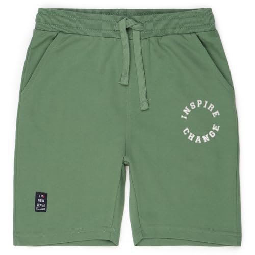 Image of Alan Jones Clothing Boys Casual Bermuda Shorts | Placement Print | French Terry | Regular Fit | Drawstring Closure | Age 5-16 Years | Lounge & Casual Wear