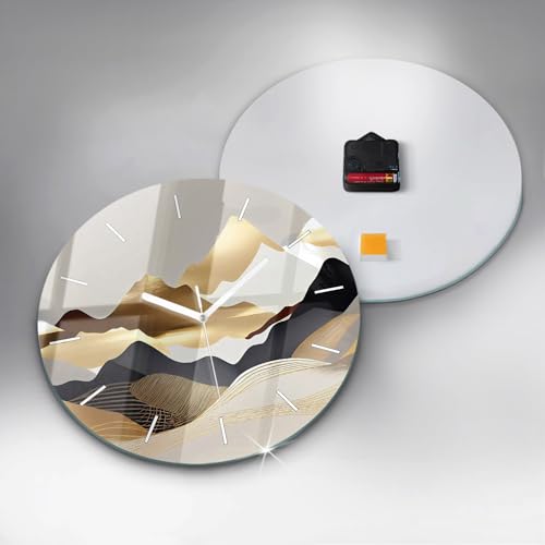 Horloge murale en verre de qualité supérieure Wallfluent 30 cm - 5