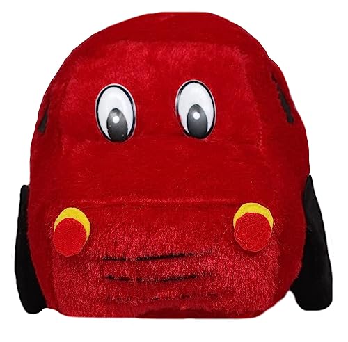 Image of Tickles Car Soft Stuffed Plush Toy for Kids Birthday Gifts, Room (Color: Red Size: 26 cm)
