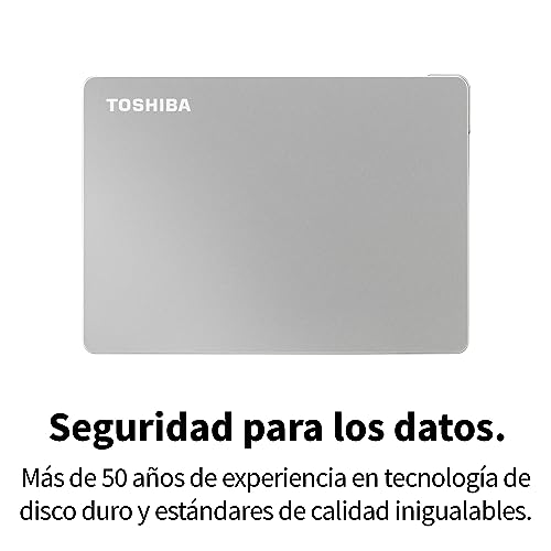 Toshiba 4TB Canvio Flex Portable External Hard Drive for Mac, Windows PC and Tablet use, compatible with most USB-C and USB-A devices, Silver (HDTX140ESCAA) - imagen 8