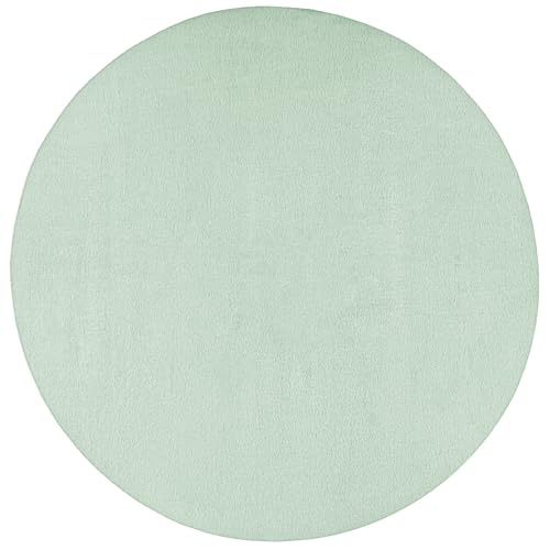 Mia´s Teppiche Luna kuschelig Warmer Fellteppich, weich und elegant, waschbar und Fußbodenheizung geeignet, Öko-Tex Zertifiziert, Grün, 120 cm Rund Mia´s Teppiche Luna kuschelig Warmer Fellteppich, weich und elegant, waschbar und Fußbodenheizung geeignet, Öko-Tex Zertifiziert, Grün, 120 cm Rund