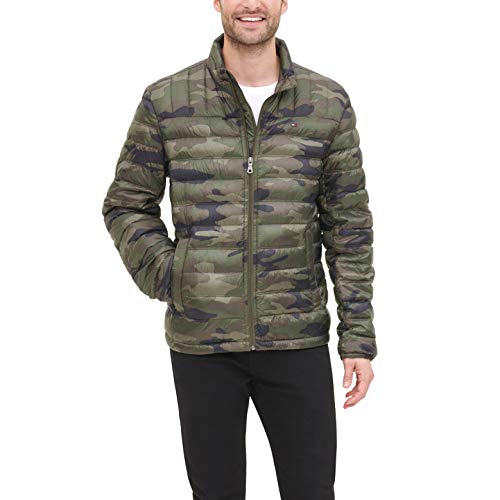 Tommy Hilfiger Men's Packable Down Jacket (Regular and Big & Tall Sizes), Olive
