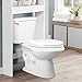 WSSROGY Toilet seat Elongated with Slow Close Hinges, Four Bumpers Never Loosen and Easily Remove, Two Sets of Parts, Plastic, White