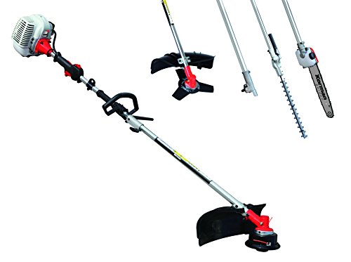 Korman 600312 Desbrozadora gasolina (42 cm³, 4 en 1), Naranja y blanco