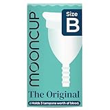 Mooncup The Original Silicone Menstrual Cup, Reusable, Ultra Soft & Easy Insert, Great for Heavy Flows, Size B, Age 30 or Under (Pack of 1)