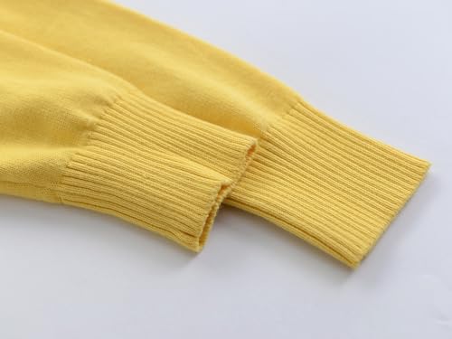 ACESTAR Boys Girls Cardigan Sweater Cotton School Uniforms Solid Kids Long Sleeve Button Down Sweaters Knit Tops, 3T-12Years4