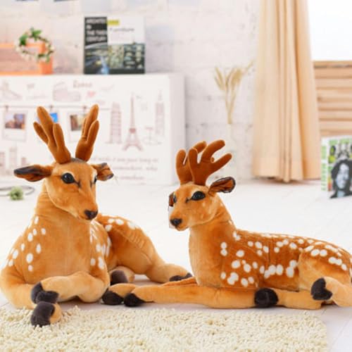 GudiWH Jouet en Peluche Sika cerf poupée décoration de la Maison poupée créative Sika cerf poupée Cadeau d’Anniversaire des Enfants Cadeau de Noël 90cm 1 – Image 6