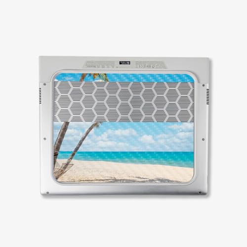 Image of MightySkins Carbon Fiber Skin Compatible with Alienware X14 R2 (2023) Full Wrap Kit - Palm Beach | Protective, Durable Textured Carbon Fiber Finish | Easy to Apply & Change Styles | Made in The USA