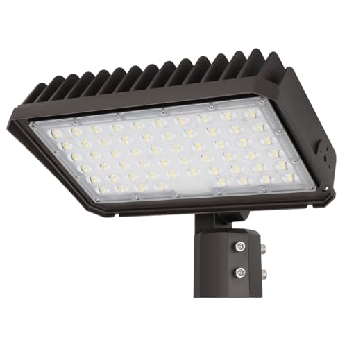 Xbuyee LED Flood Light 150W/100W/75W Adjustable with Dusk to Dawn