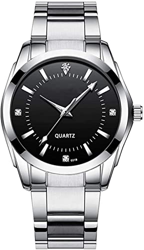 Couple Watches Fashion Silver Stainless Steel Pair Watches Men and Women Matching Quartz Wrist Watches Gifts Set of 2