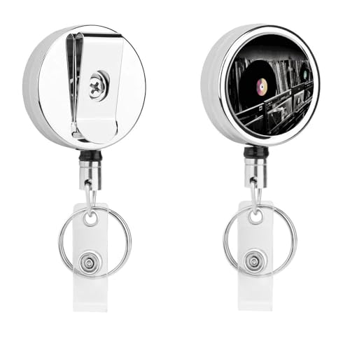 Porte-clé pour porte-nom rétractable en métal pour l'accès aux bureaux