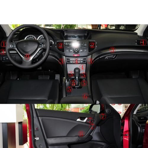 Autocollant changement couleur console pour masquer rayures Accord 8 - 2