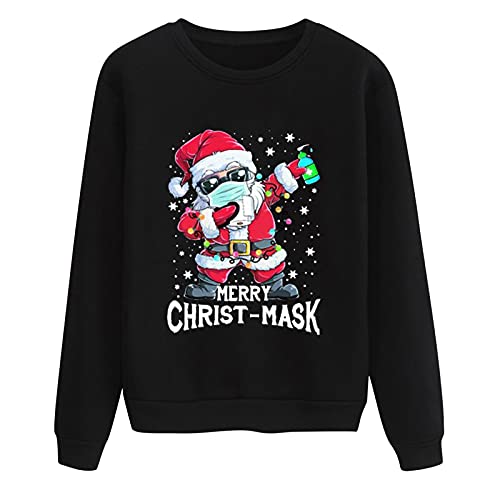 Vrouwen lange mouw bedrukte top casual kerst sweatshirt groen - Afbeelding 4