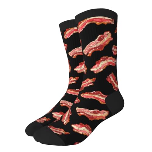 Calcetines A Media Patrón De Carne Salada Crew Socks Cómodos Calcetines De Trabajo Hombres Y Mujeres Sports Sock Para Deportivos Gimnasio Running 40Cm
