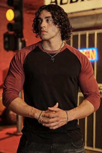 Image of Men's T-Shirt, 3 /4 Sleeve, Crew Neck, Casual Style