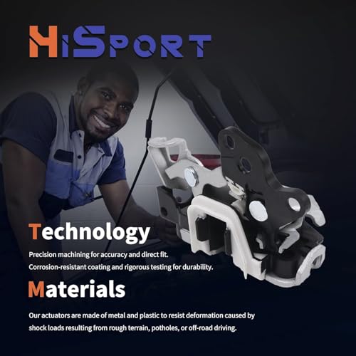 Image of HiSport Front Left Driver Side Door Lock Latch Actuator CL3A1521813CB Compatible with Ford Lincoln F-250 F-350 F-450 Expedition Super Duty Navigator 2010-2017