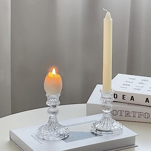 Tinmix FYANG-T15 Glass Candlestick Holders Set Of 6 thumb #3