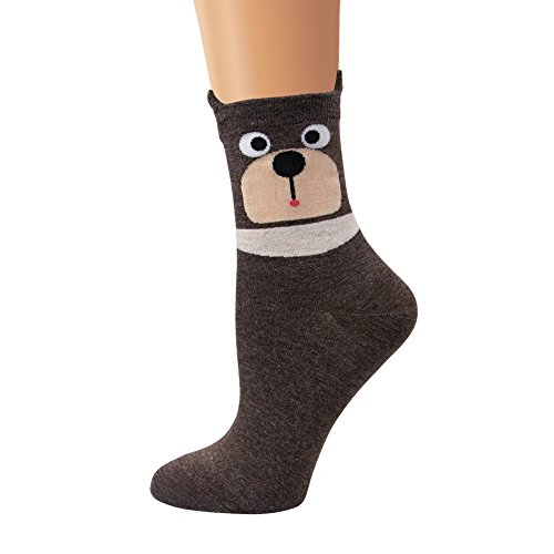 Image of Cute Animal Design Women's Socks Casual Cotton Crew Novelty Socks