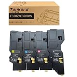 【Amazon.co.jp限定】富士ゼロックス 用 CT203532 CT203533 CT203534 CT203535 大容量（4色セット ブラック シアン マゼンタ イエロー ）互換トナーカートリッジ 対応機種：Apeos C320 z ApeosPrint C320 dw【Tankard】