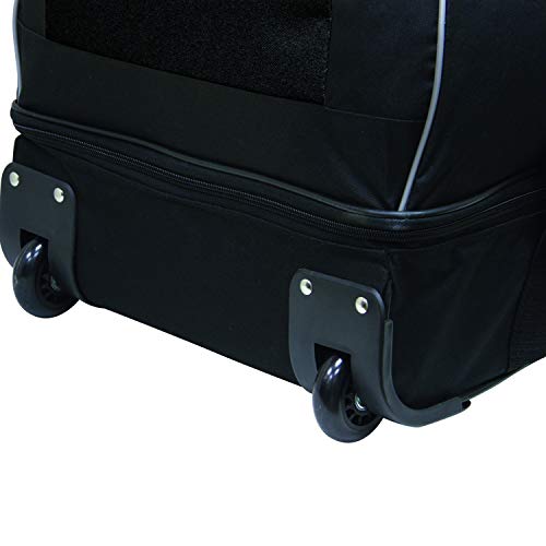 Travelers Club Adventure Upright Rolling Duffel Bag, Black, 30 Inch 86.2L