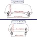 Kucehiup Motorcycle Windshield Extension,Universal Adjustable Clip-on Windscreen Extender for Hon Suz Kaw Yam(Clear-11.2 inches)