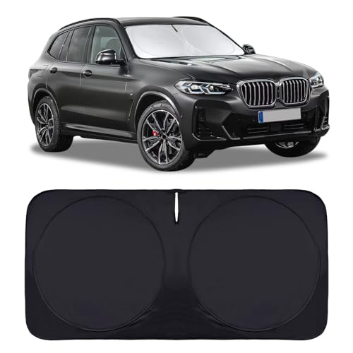 Image of Windshield Sun Shade Sunshade for 2018-2025 2026 BMW X3 Windshield Cover | 240T Polyester Material Blocks UV Ray Interior Protection for X3 Accessories Front Window Shield