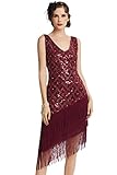 Diseño inspirado en Gran Gatsby: el vestido es una gran opción para fiestas temáticas de los años 20/30, cócteles, estilo retro, bodas, carnaval anual y fiestas de disfraces.