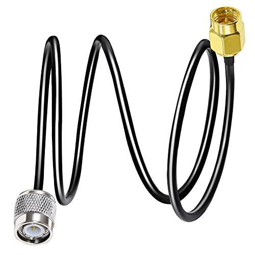 TUOLNK Cable SMA TNC RG58 Baja Pérdida (1M/3.3 Pies)   Adaptador Coaxial RF 50 Ohmios