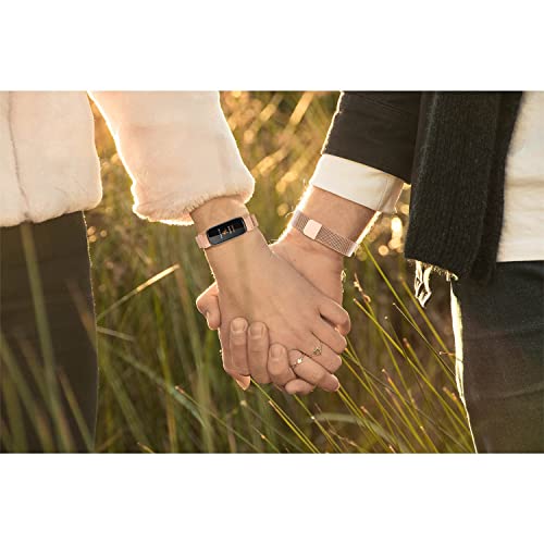 eWINNER Mesh Watch Band Replacement Metal Bands Stainless Steel Magnetic Milanese Watch Band Strap Compatible with Fitbit Luxe/Fitbit Luxe Special Edition Smartwatch Fitness Tracker
