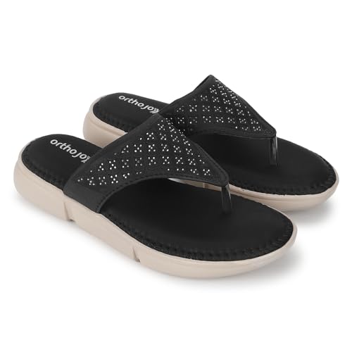 Image of ORTHO JOY doctor Fancy Slipper for women || Orthopedic Women's Fancy Sandal For Women