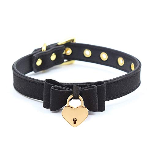 LEWECEEO PU Leather Bow Collar Necklace Choker with Bell Cat Cosplay Kitty Necklace Choker Collar for Women(D) LEWECEEO PU Leather Bow Collar Necklace Choker with Bell Cat Cosplay Kitty Necklace Choker Collar for Women(D)