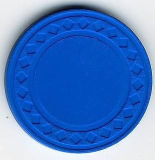 8.5 Gr. Light Blue Diamond Plain Poker Chips (Sleeve of 50)