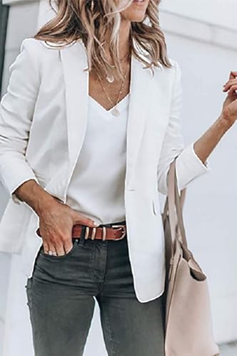 Casual Blazers for Women Open Front Long Sleeve Suit Jackets Business Work Office Blazers Lightweight Jacket Cardigan3