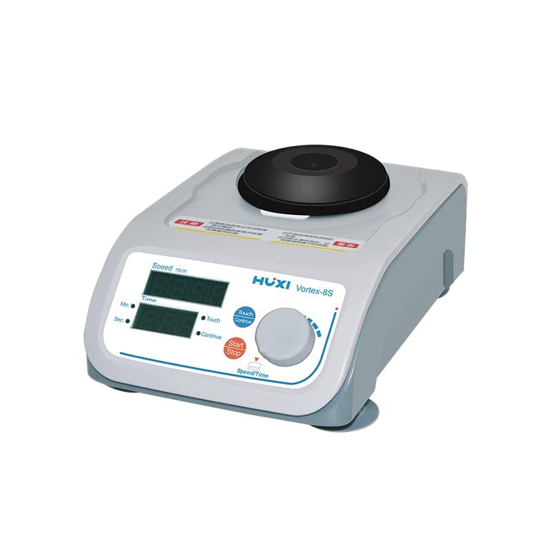 Multipurpose Vortex Shaker Mixer Oscillator Oscillation Instrument Shaking Instrument Magnetic Stirrer with DC24V Permanent Magnet Brushless Motor 200 to 3000r/min for Microplates and Cuvettes