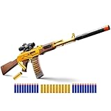 Toy Blaster Automatic Shell Ejecting Sniper Rifle with Soft Bullets, Auto & Manual Modes for Teens, 18+
