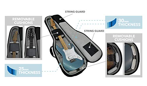 Ibanez IGB724-BK PowerPad Housse pour guitare électrique Noir - Les Beatles, Paul McCartney, John Lennon, RIngo Starr, George Harrison Ibanez IGB724-BK PowerPad Housse pour guitare électrique Noir – Image 5