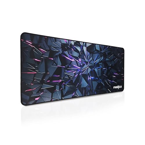 Image of FRONTECH Premium Gaming Mouse Pad | Extended Desk Mousepad with Anti-Slip Rubber Base, Stitched Edges | Water & Heat Resistant | Smooth & Precise Control (MSP-0059 Multicolour)