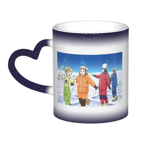 宇宙よりも遠い場所 セラミックマグカップ 食器 大容量コーヒーカップ 330ml 耐熱 おしゃれなマグカップ オフィスホーム用 プレゼントに最適 再利用可能 ギフト 男女兼用 Blue