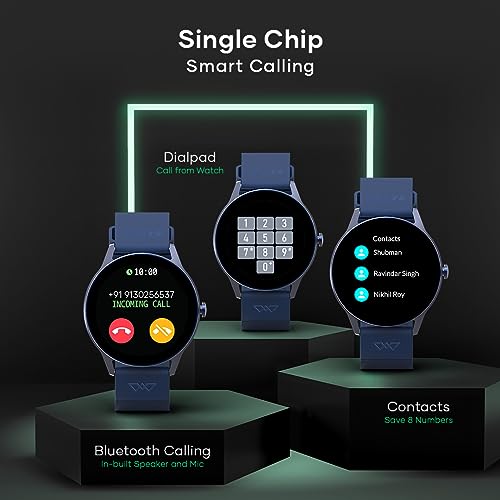 Image of Wings Platinum Smartwatch with 1.39 inch HD IPS Display 110+ Workout Modes, 200+ Watchface, powerful 260mah Battery, 7 Days Battery Life, advanced Bt 5.3 Calling 24 /7 Health Monitoring, Ai Voice Assistant